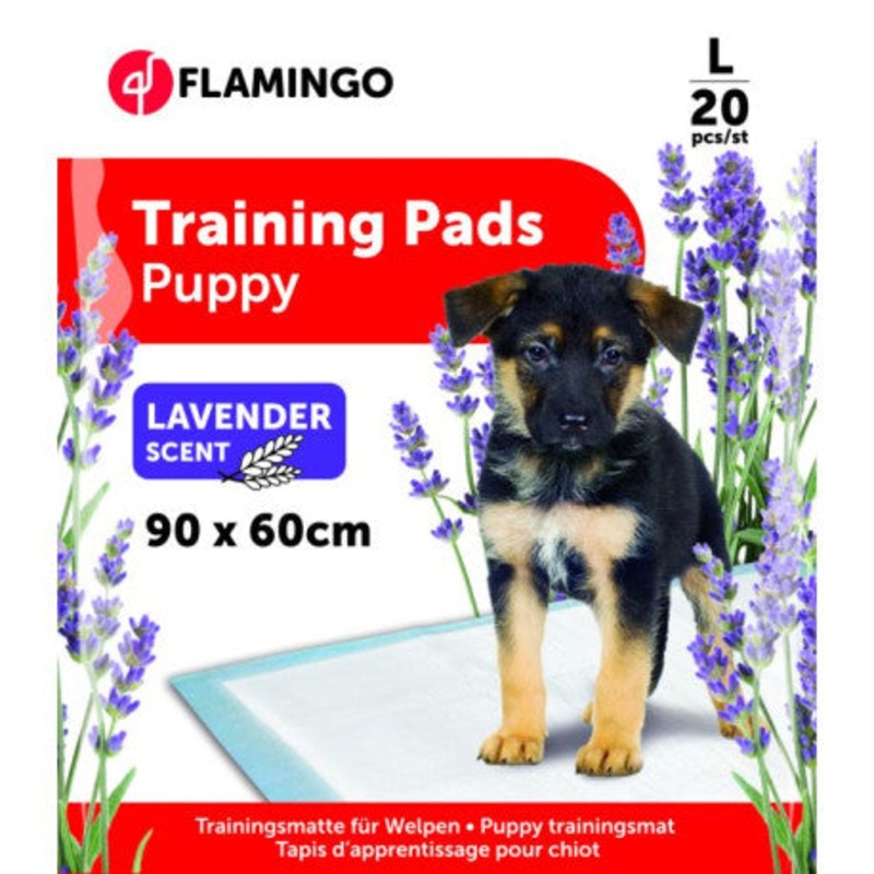 Flamingo Training Pad White with Lavender Scent 60x90cm