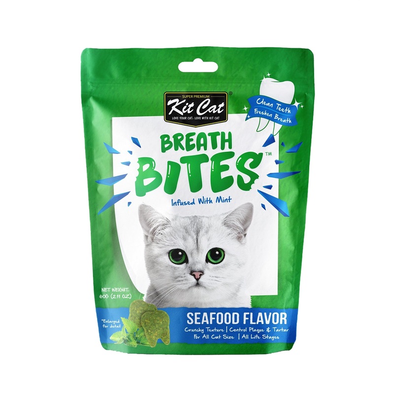Kit Cat Breath Bites Cat Treat Seafood 60g