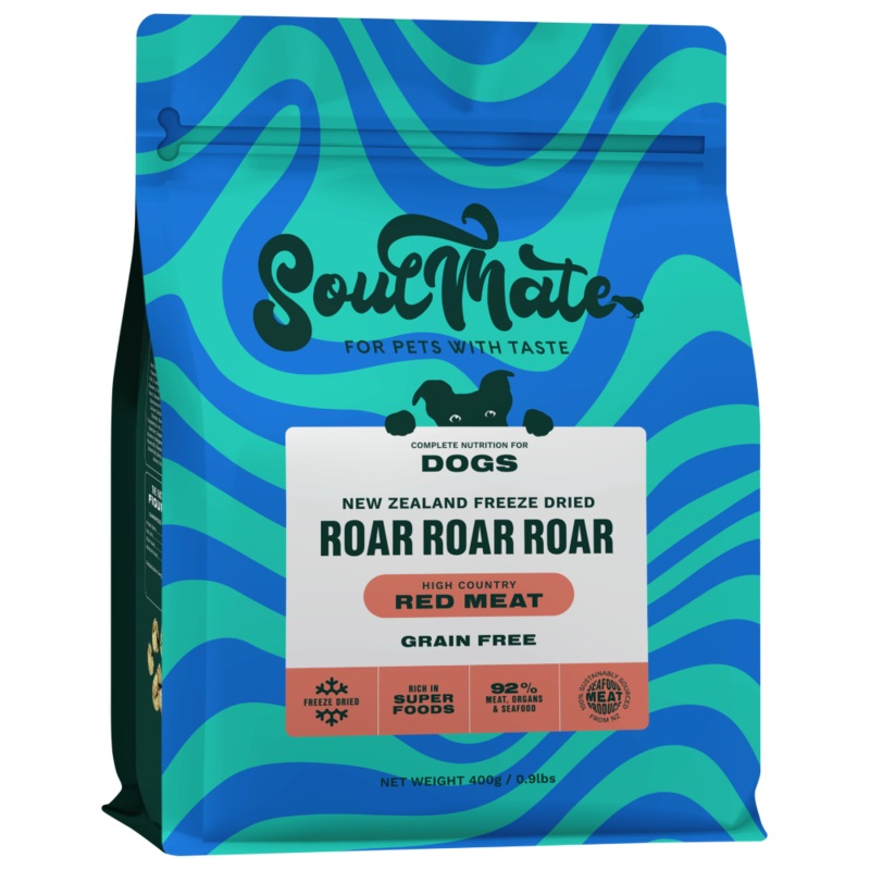 SoulMate Dog Freeze Dried Roar Roar Roar High Country Red Meat 400g