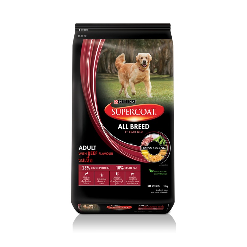 Supercoat Dog Adult All Breed Beef 10kg