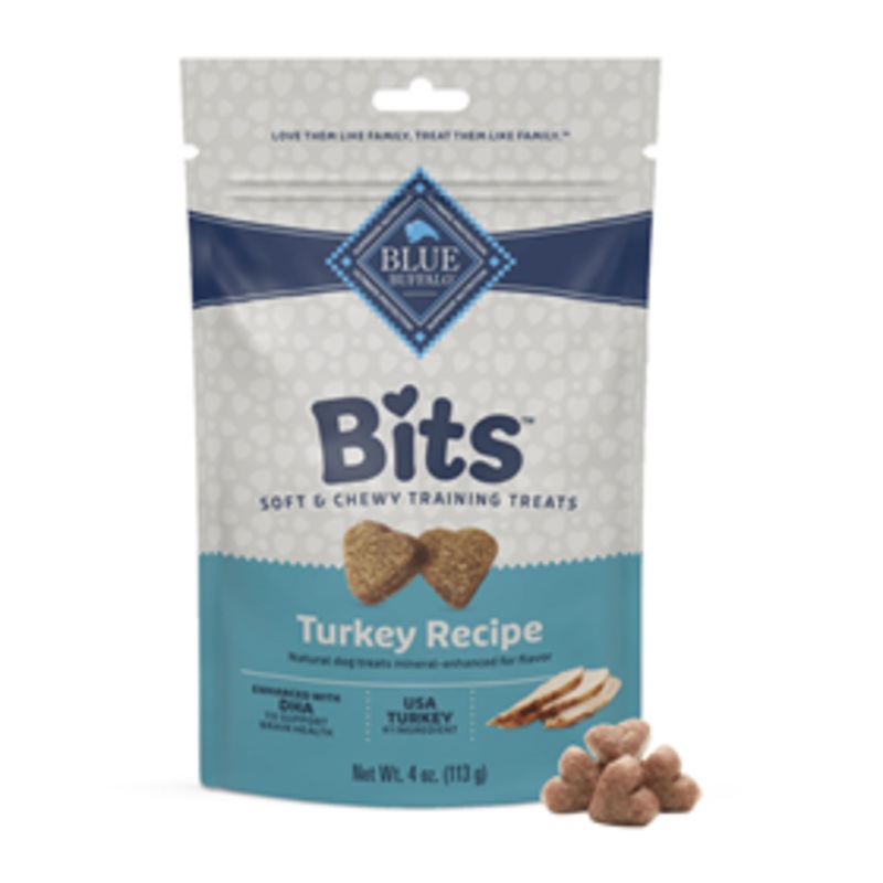 Blue Buffalo BLUE Bits Natural Soft-Moist Training Treats Turkey 4 oz.