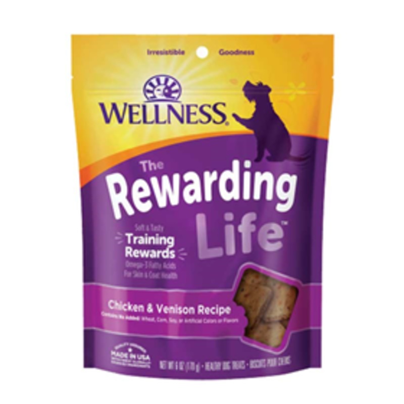 Wellness Rewarding Life Training Treats Chicken & Venison Recipe 6 oz.