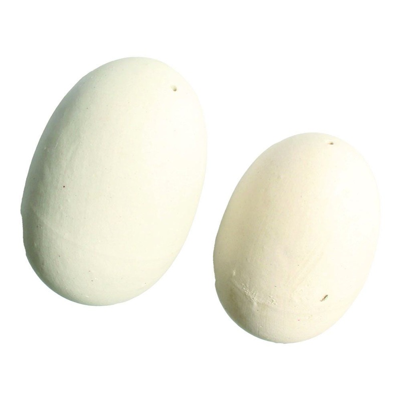 Wooden Fake Brood Eggs Painted