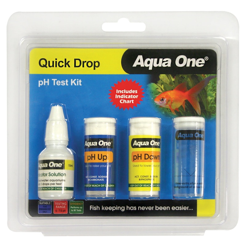 Aqua One QuickDrop PH 6 To 7.8 Test Kit 100 Tests