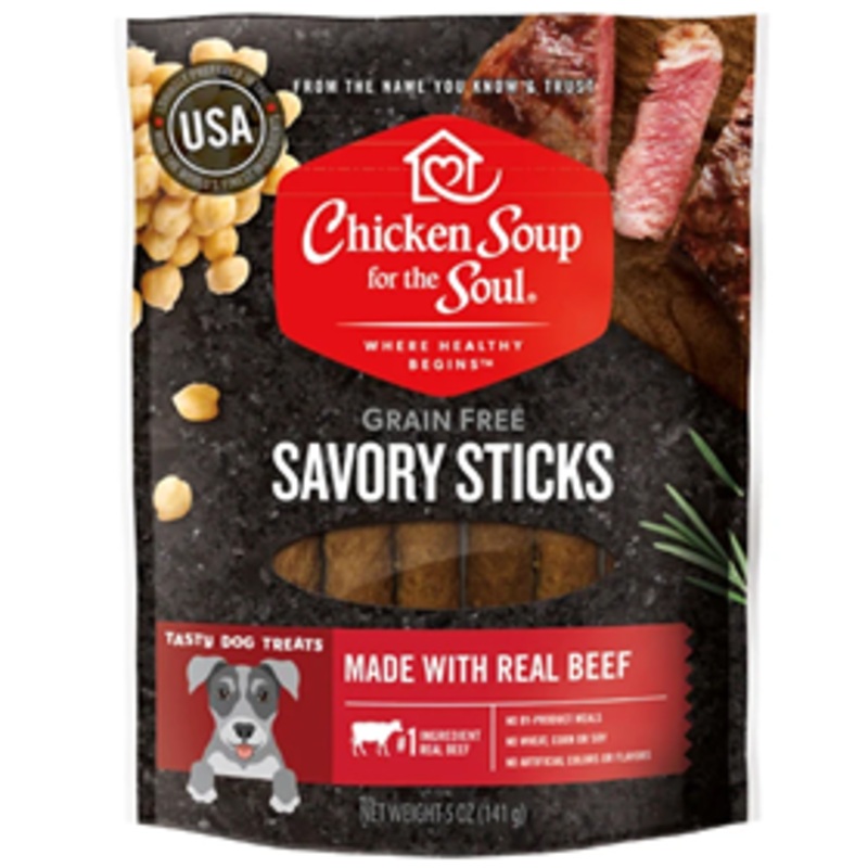 Chicken Soup for the Soul Grain Free Savory Sticks Made with Real Beef