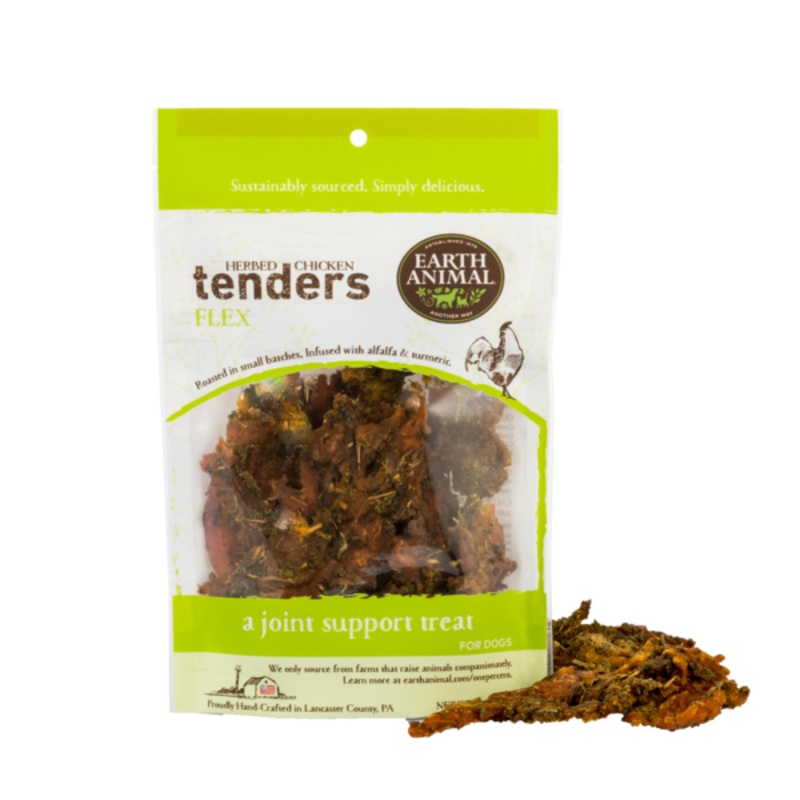 Earth Animal Flex Chicken Tender Treats For Dogs; 4- Oz Bag