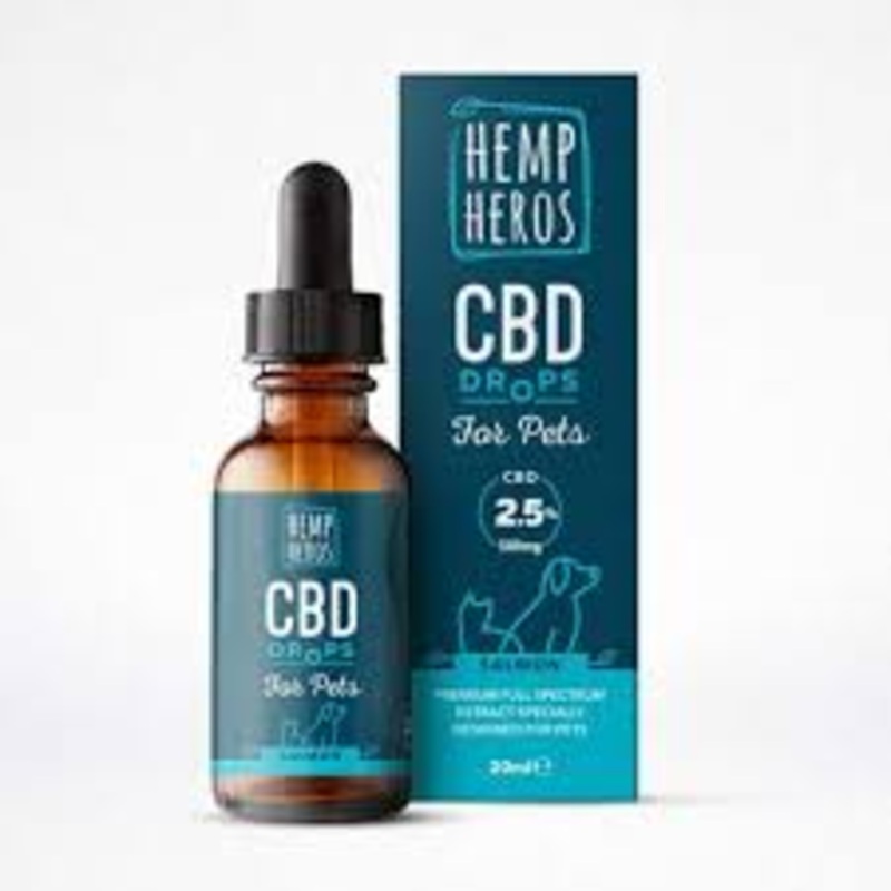 Hemp Heros CBD Oil  Salmon 500mg/20ml