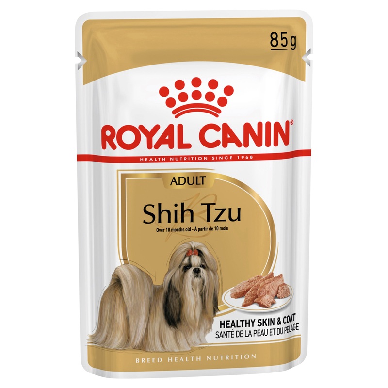 Royal Canin Dog Shih Tzu Adult Wet Loaf Dog Food Pouches 85g x 12