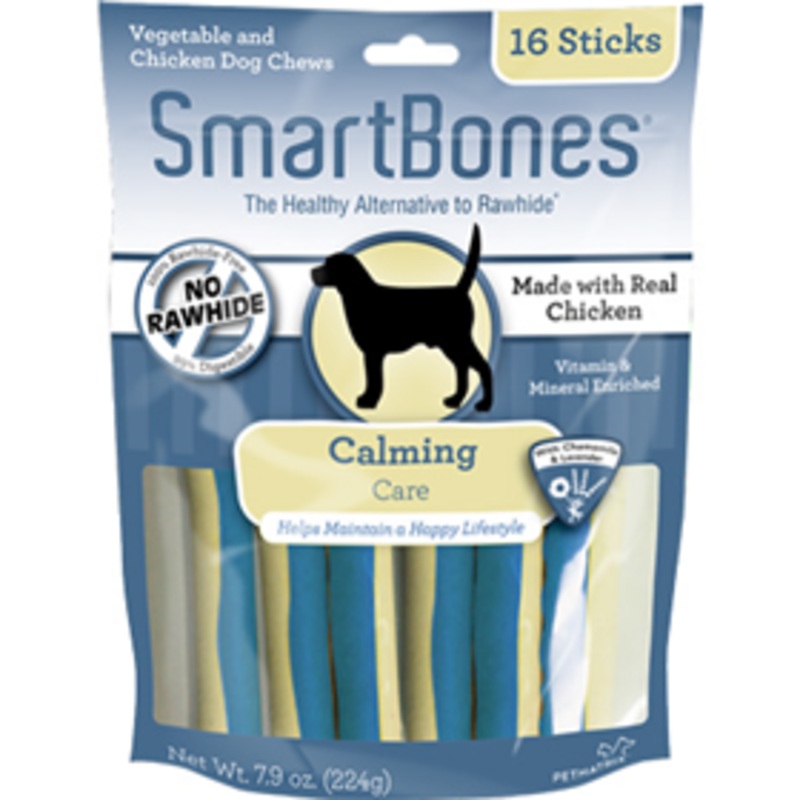 SmartBones Vegetable & Chicken Dog Chews Calming Care 16 Sticks