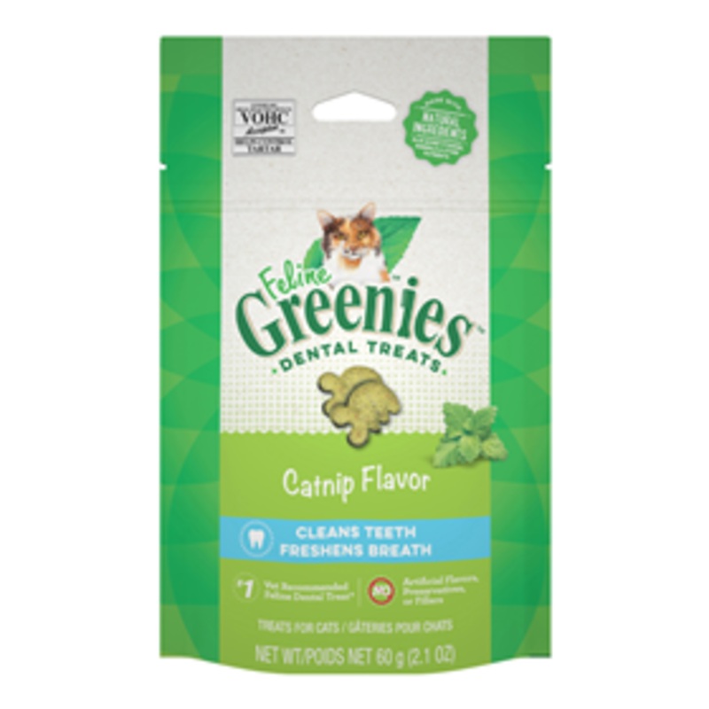 Feline Greenies Dental Treats Catnip Flavor