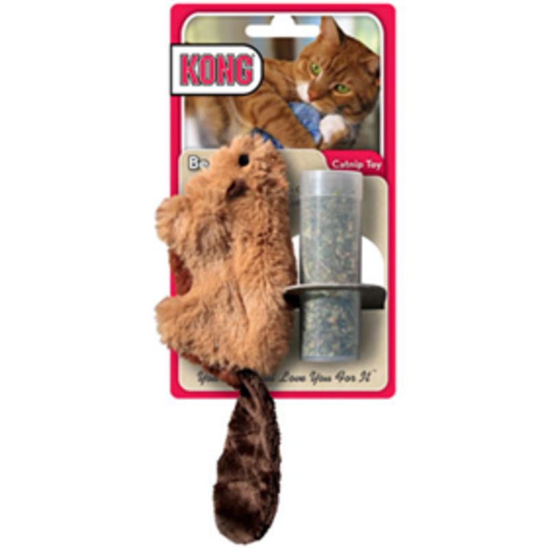 KONG Refillable Catnip Beaver Cat toy