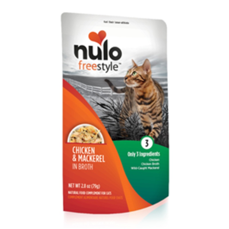 Nulo Freestyle Chicken & Mackerel in Broth Natural Food Complement for Cats