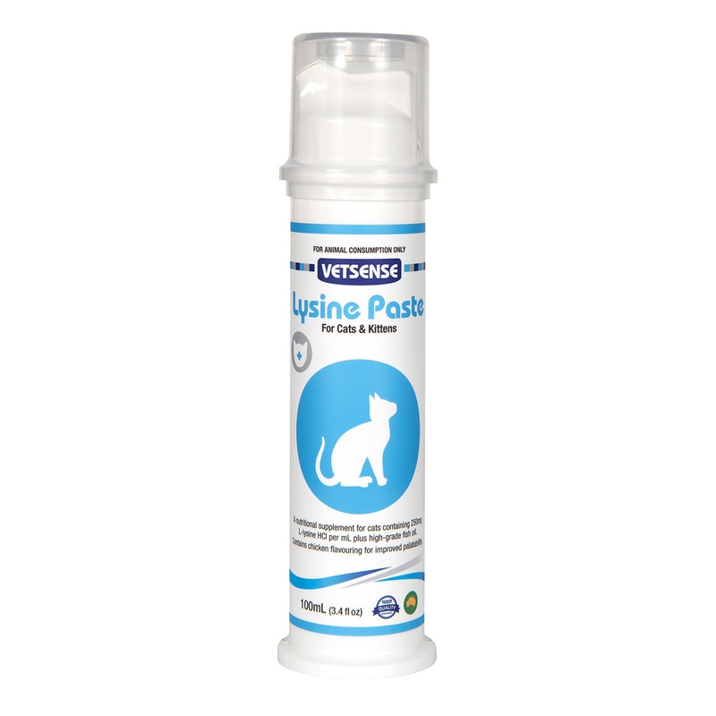 Vetsense Lysine Paste for Cats & Kittens 100mL