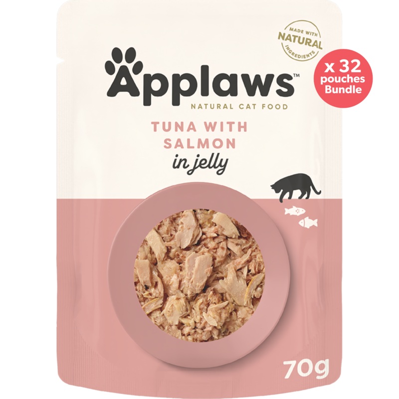 Applaws Natural Wet Cat Pouch Tuna & Salmon 70g x 32