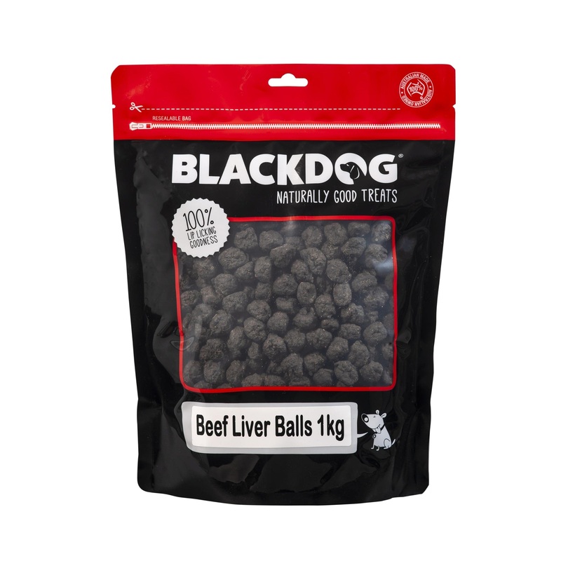 Blackdog Beef Liver Balls Dog Treat 1kg