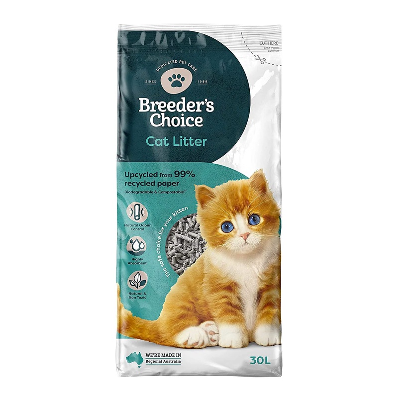 Breeder’s Choice Non-Clumping Recycled Paper Cat Litter