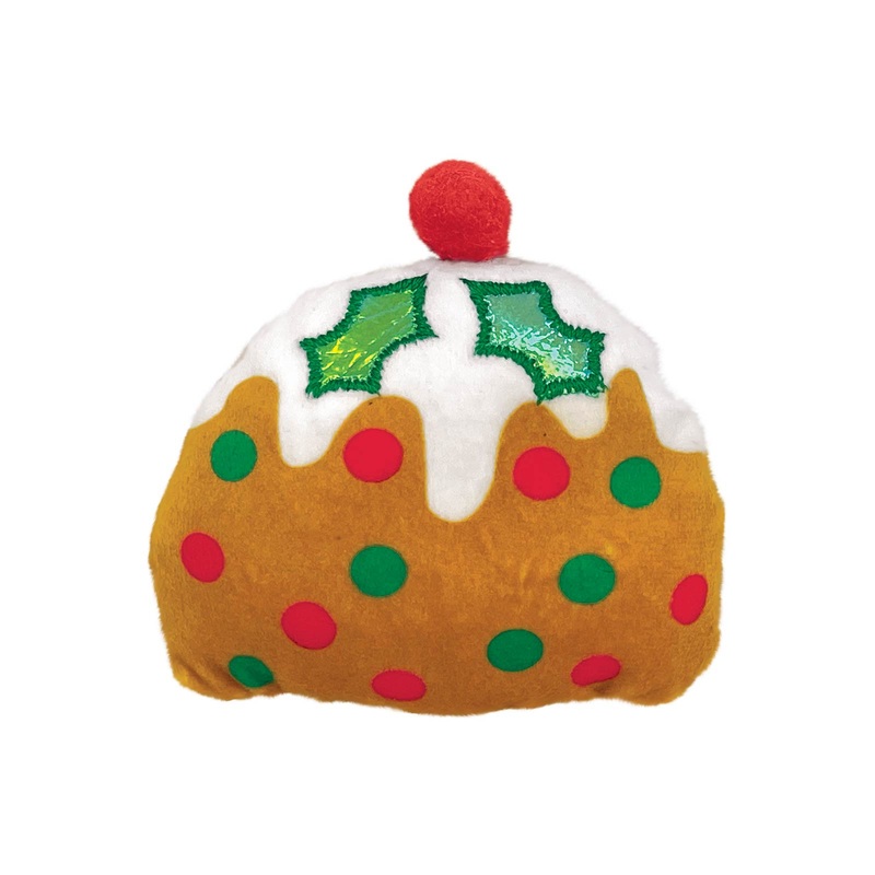 KONG Holiday Scrattle Cat Toy – Christmas Pudding