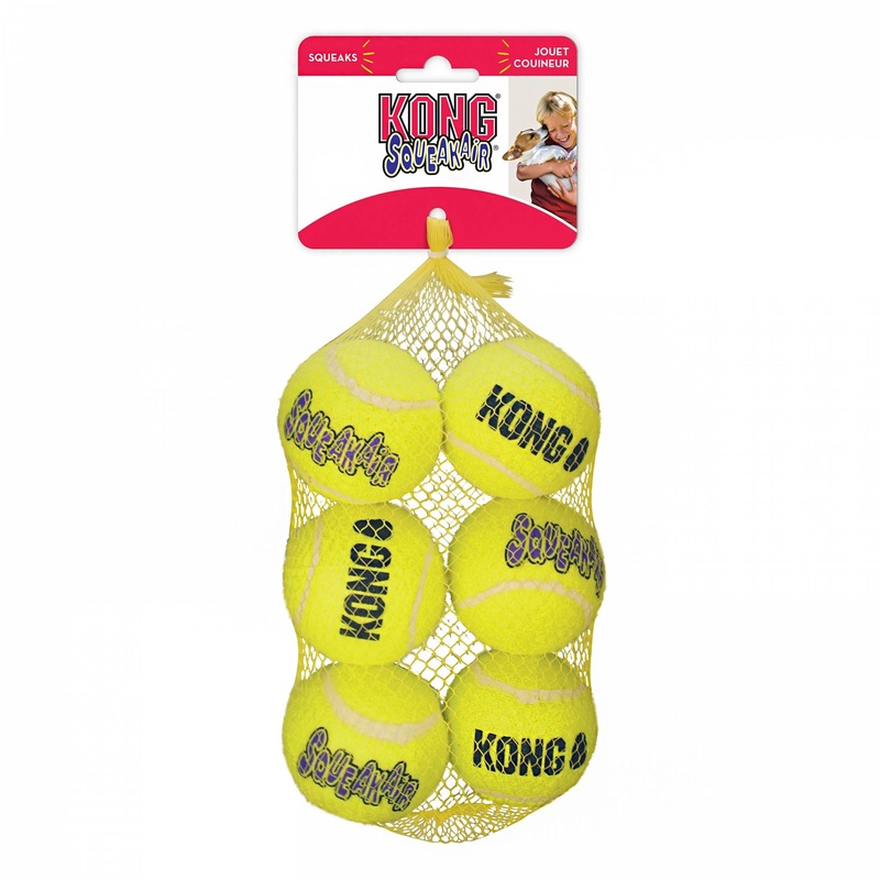 KONG SqueakAir Balls – Medium 6 pack