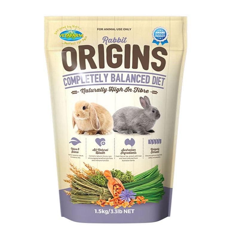 Vetafarm Rabbit Origins Food|1.5kg|350g|6kg