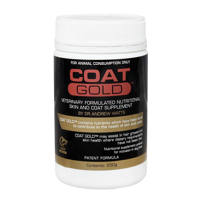 Canine Coat Gold – Nutritional Skin & Coat Supplement for Dogs 250g