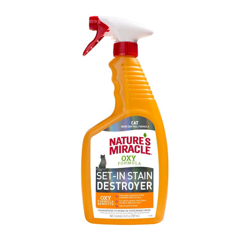 Nature’s Miracle Oxy Formula Cat Set in Stain Destroyer Odour Control 709ml