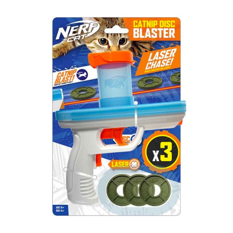 Nerf Cat Catnip Blaster with 3 Discs