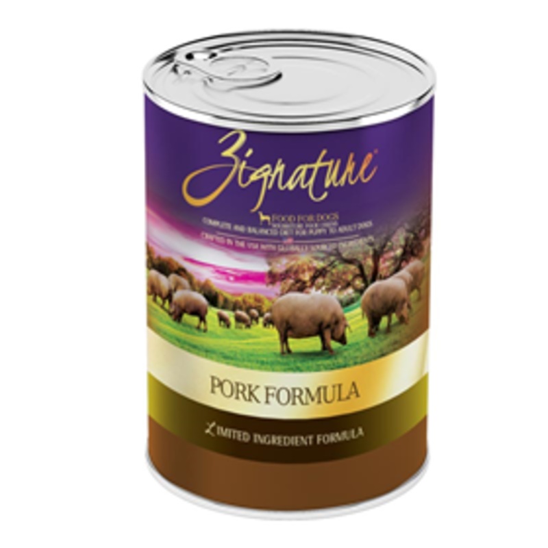 Zignature Pork Limited Ingredient Dog Food Can 13 oz