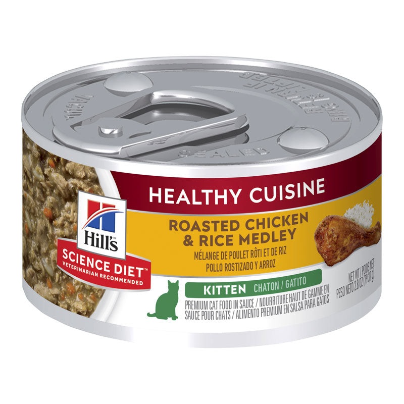 Hill’s Science Diet Kitten Roasted Chicken & Rice Medley 79g x 24