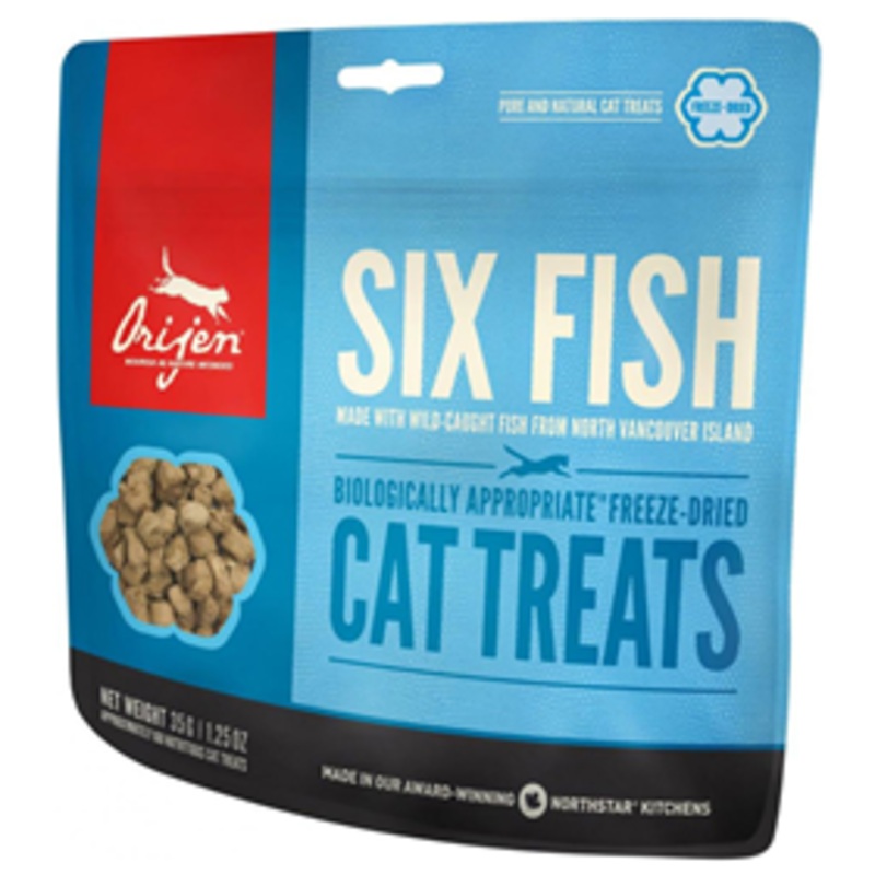 Orijen Freeze Dried Six Fish Cat Treats 1.25 oz