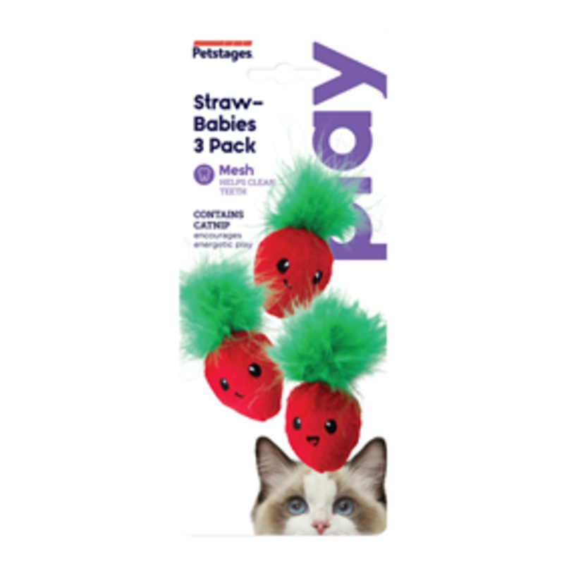 Petstages Straw-Babies Cat Toy 3 Pack