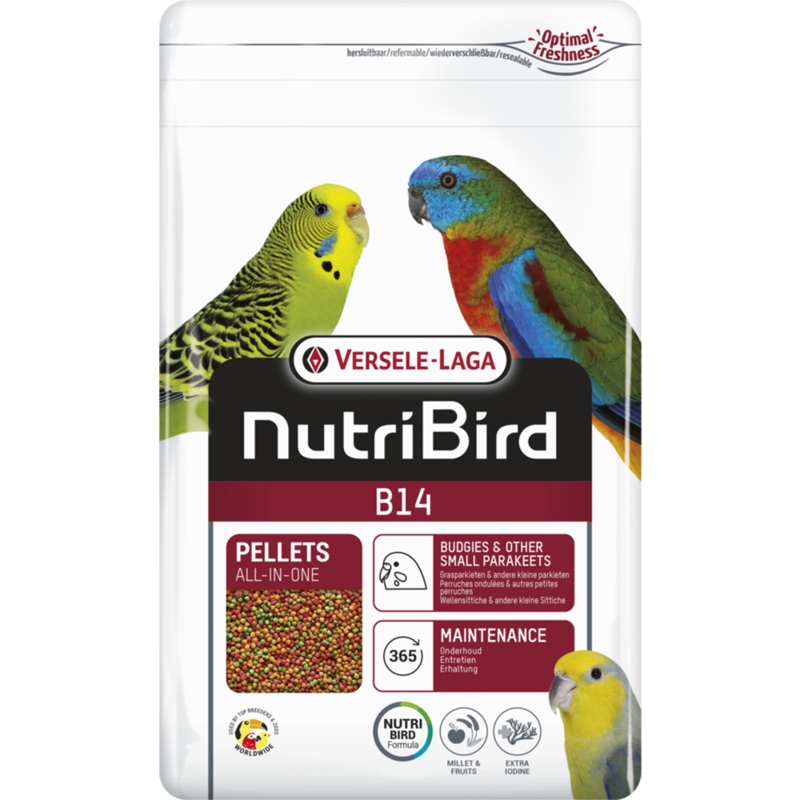 Versele-Laga NutriBird B14 Pellets – Budgies & Other Small Parakeets 800g