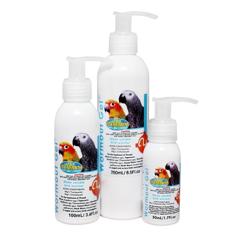 Vetafarm Wormout Water Soluble Wormer for Birds