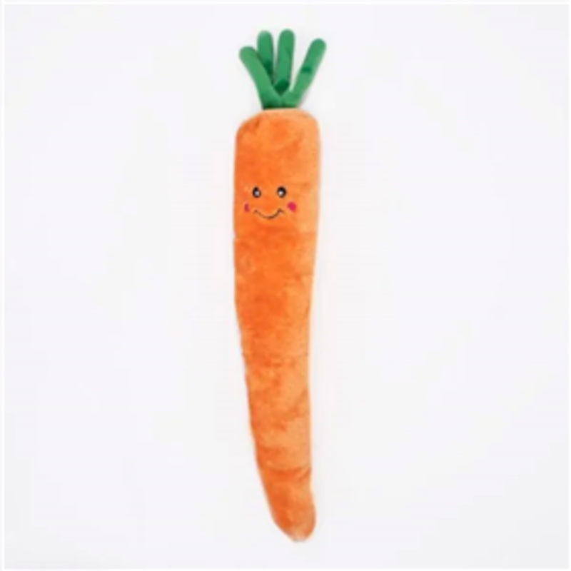 ZippyPaws Jigglerz Carrot Plush Dog Toy