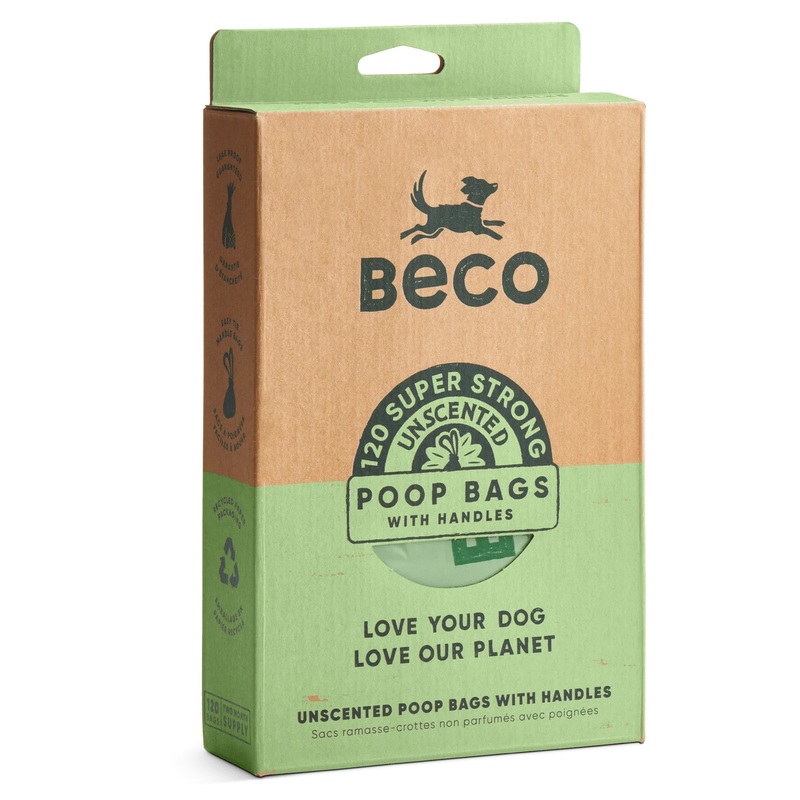 Beco Unscented Poop Bags with Handles – Large