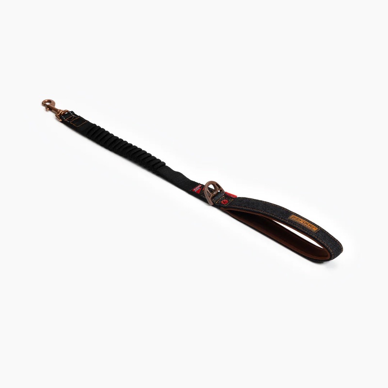 EzyDog Black Denim Zero Shock Leash