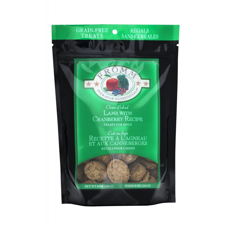 Fromm Four Star Grain Free Lamb with Cranberry 8oz Bag of Dog Treats
