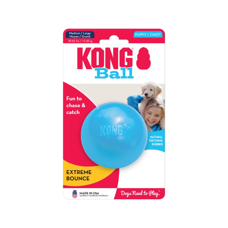 KONG Puppy Ball|Small|Medium/Large|Pink|Blue