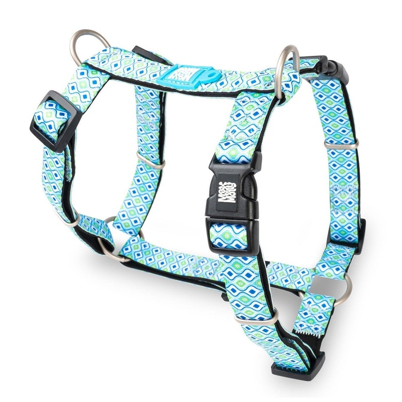 Max & Molly Harness Retro Blue M