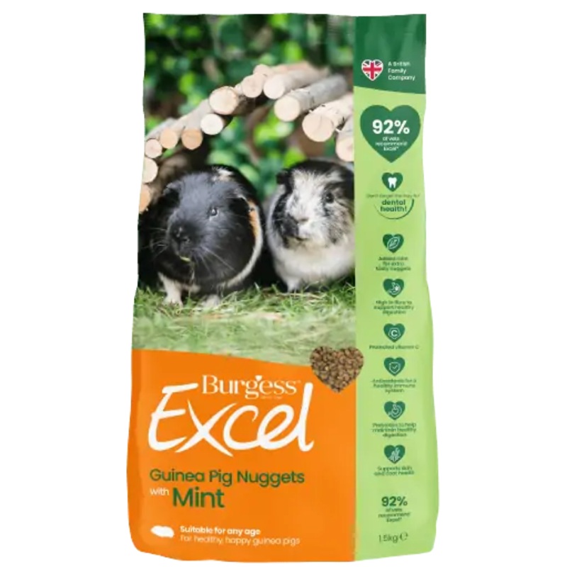 Burgess Excel Adult Mint Guinea Pig Nuggets