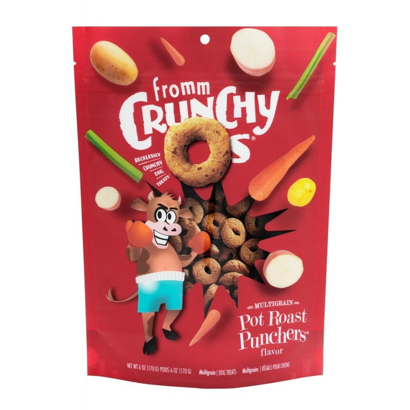 Fromm Multigrain Crunchy Os Pot Roast Punchers Flavor 6oz Bag of Dog Treats