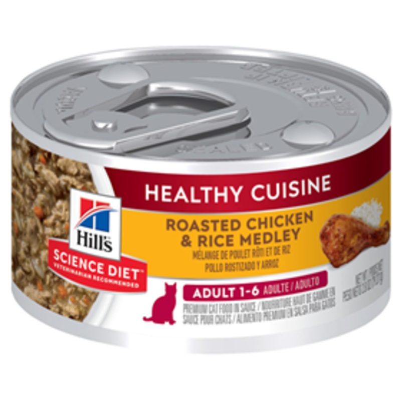Hill’s Science Diet Adult Healthy Cuisine Roasted Chicken & Rice Medley 2.8 oz.