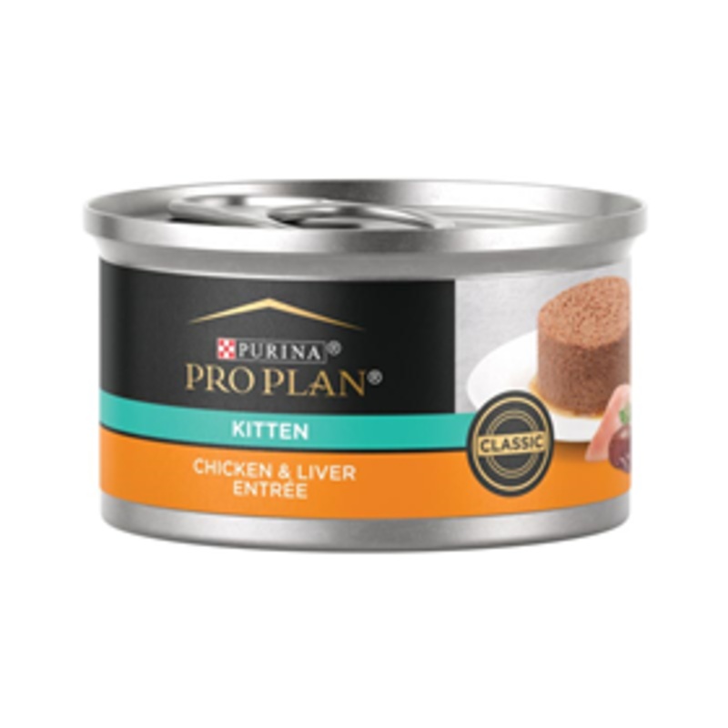 Purina Pro Plan Kitten Development Chicken & Liver Entree Classic Wet Cat Food 3 oz.