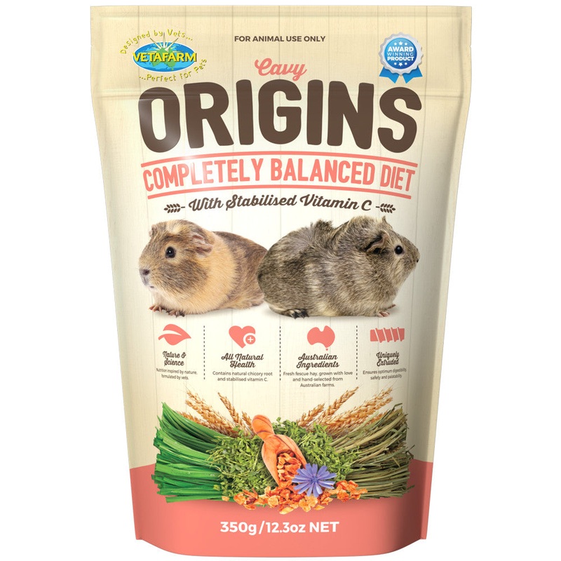 Vetafarm Origins Cavy Food|350g|1.5kg|6kg