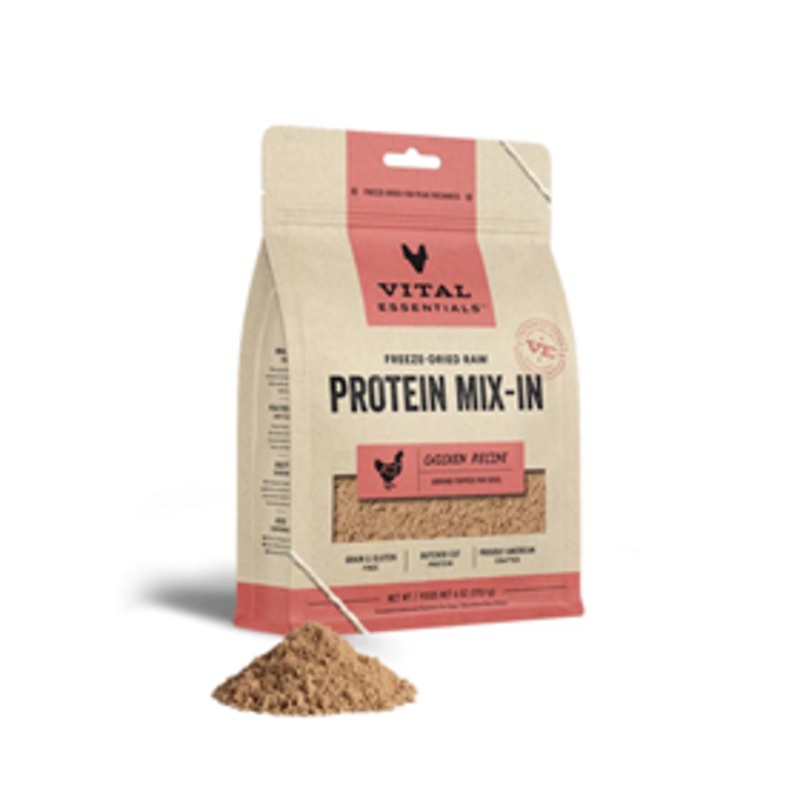 Vital Essentials Freeze-Dried Raw Protein Mix-In Chicken Recipe  Ground Topper for Dogs 6 oz.