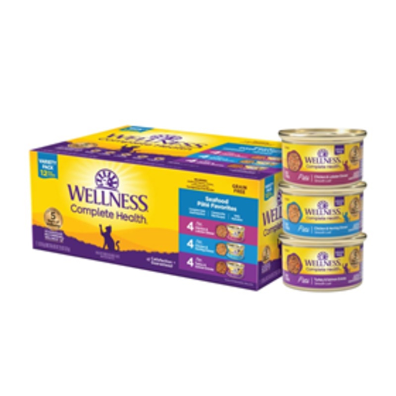 Wellness Complete Health Seafood Pate Favorites Variety Pack 12 count