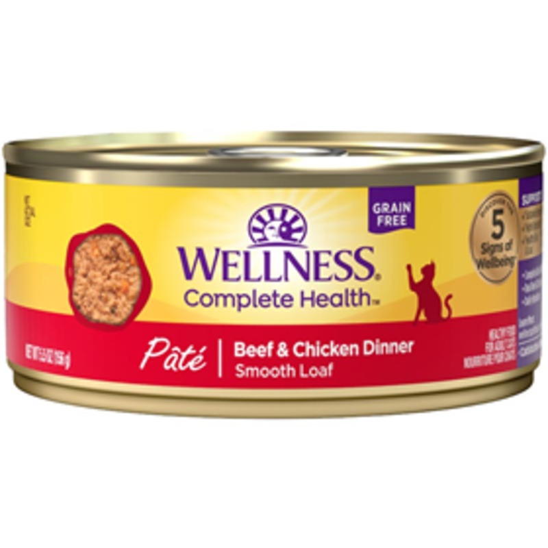 Wellness Complete Health Pate Beef & Chicken Dinner Canned Cat Food