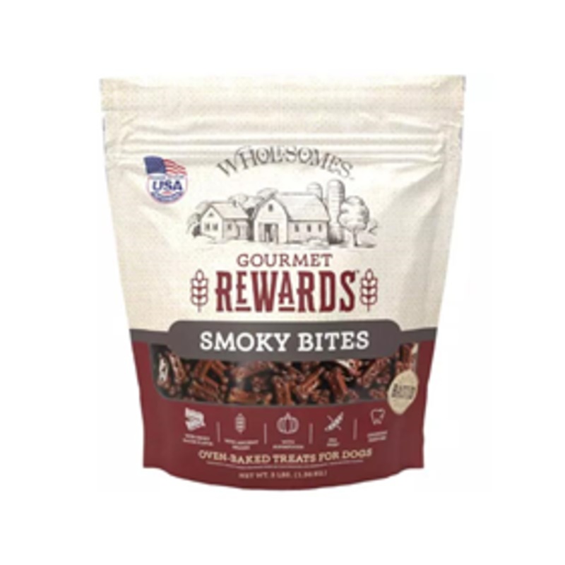 Wholesomes Gourmet Rewards Smoky Bites Treats for Dogs 3 lbs.
