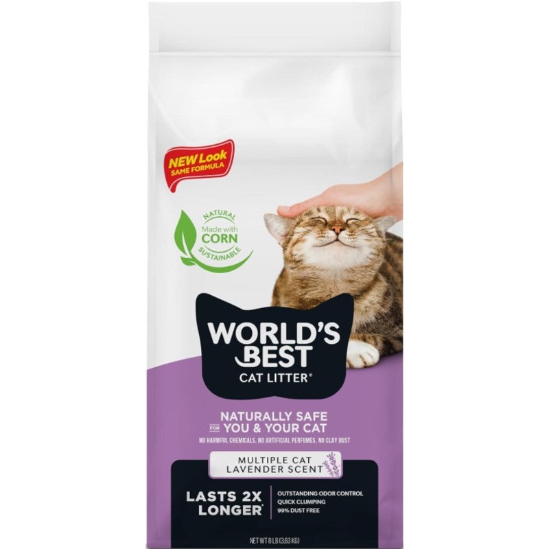 World’s Best Lavender Scented Multiple Cat Clumping Formula Cat Litter