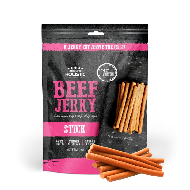 Absolute Holistic Dog Treats Beef Jerky Stick 100g