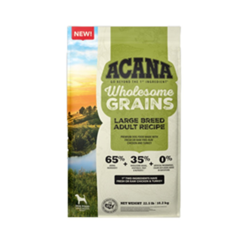 ACANA Wholesome Grains Large Breed Adult Recipe Dry Food 22.5 lbs.